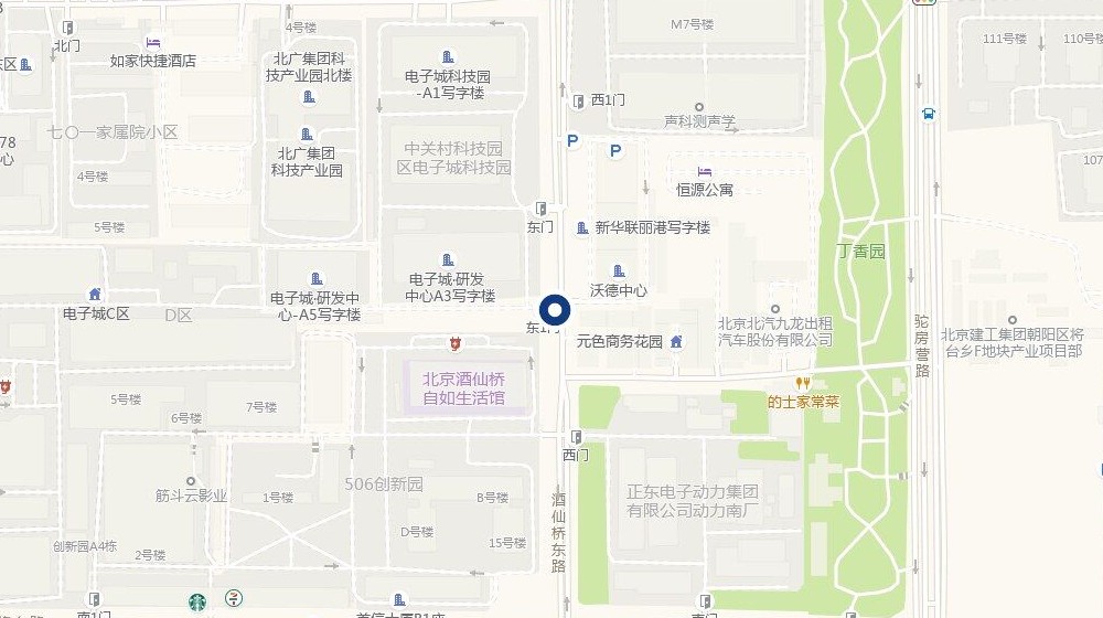 北京总部位置 · 地图数据 © 高德地图