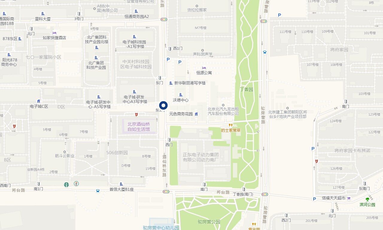 北京总部位置 · 地图数据 © 高德地图
